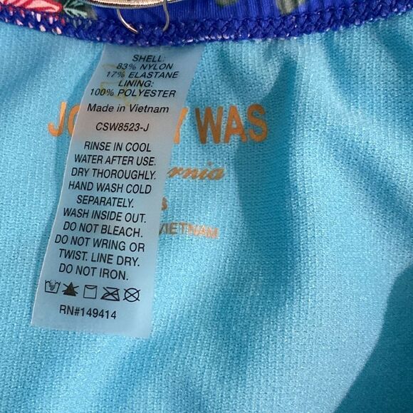 NWT JOHNNY WAS RAINBOW TWIST KEYHOLE ONE PIECE - Picture 4 of 11